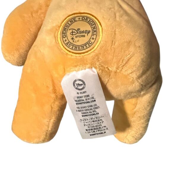 Winnie the Pooh 11" Plush Disney Store Patch Sitting Original Authentic - Picture 5 of 9